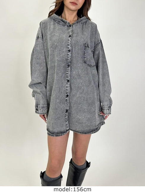 ケミカルフードシャツ