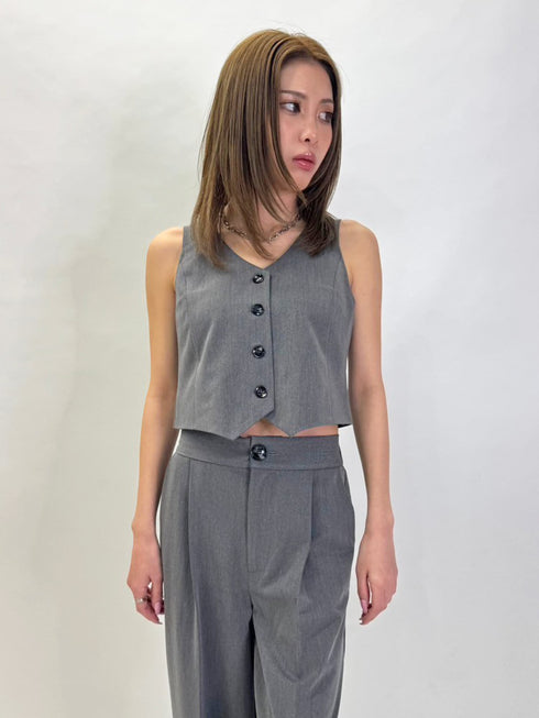 スリーブレスジャケットベスト