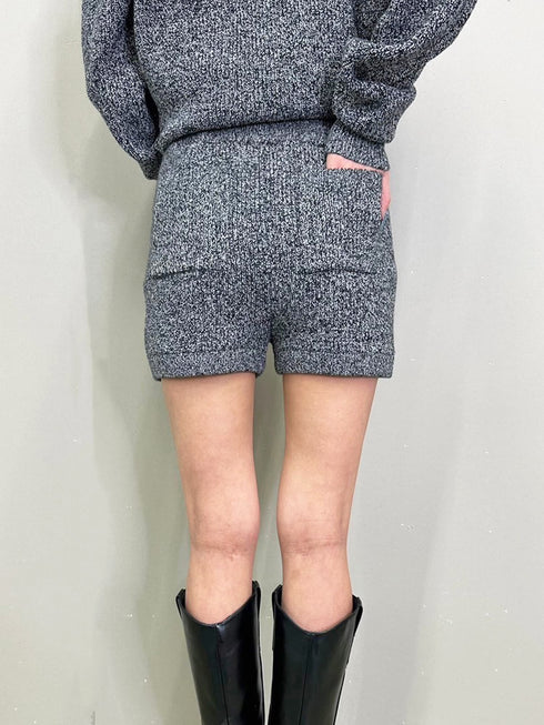 MIXニットショートパンツ