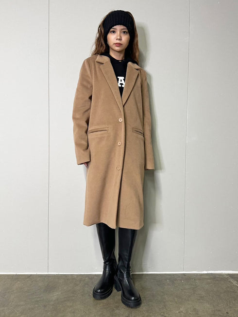 3釦Iラインチェスターコート