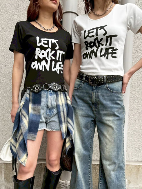 手書き風ロゴTシャツ