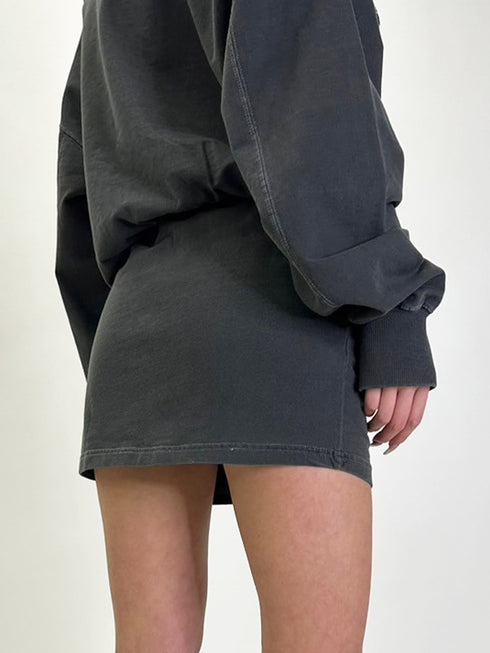 加工裏毛ミニスカート