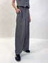 マーブル釦ワイドパンツ