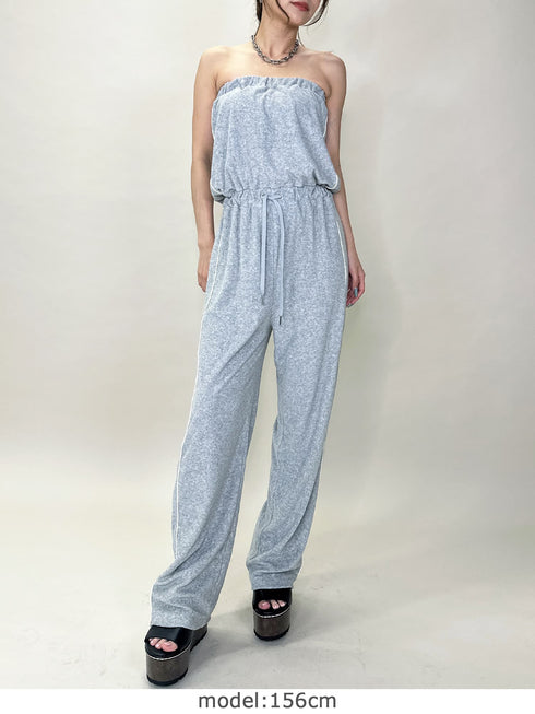 ポケットロゴパイルベアオールインワン