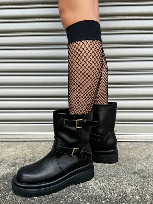 2ベルトエンジニアショートブーツ