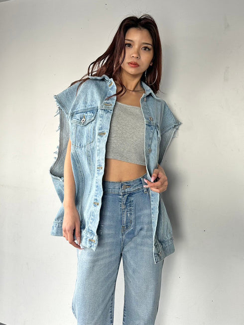 ノースリデニムジャケット