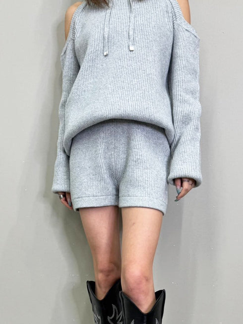 MIXニットショートパンツ