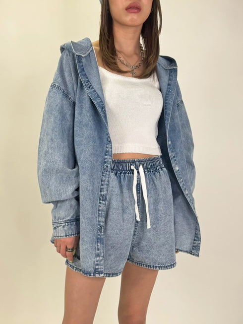 ケミカルフードシャツ