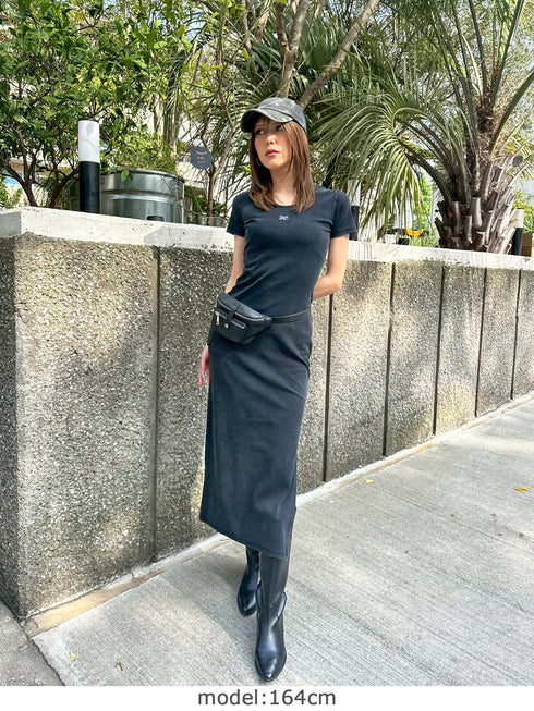 加工タイトロングワンピース