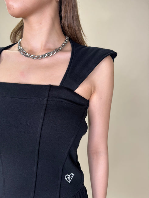 ハートロゴ裏毛ベアトップス