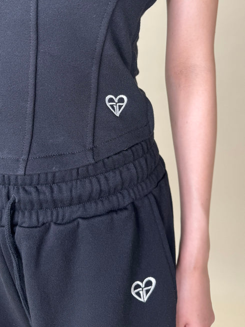 ハートロゴ裏毛ベアトップス