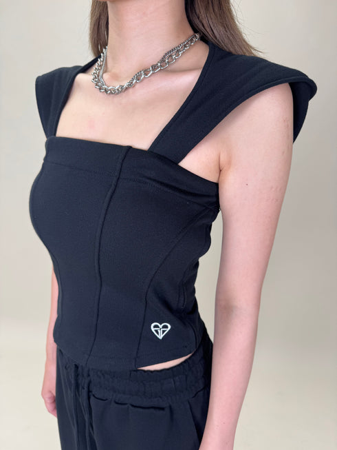 ハートロゴ裏毛ベアトップス