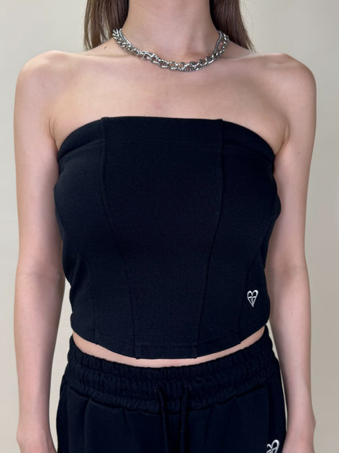 ハートロゴ裏毛ベアトップス