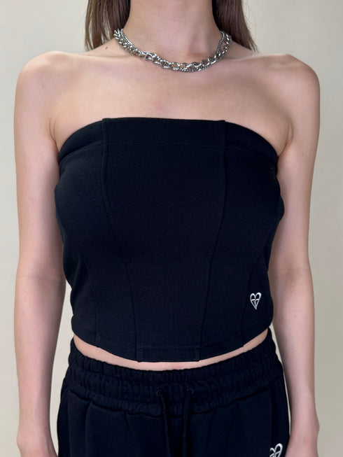 ハートロゴ裏毛ベアトップス