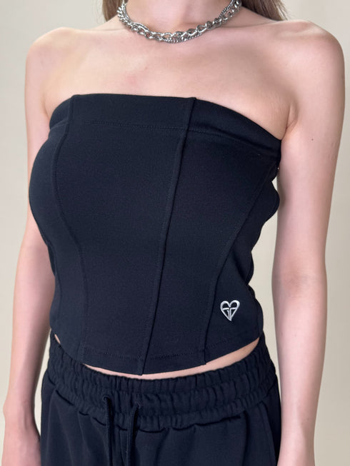 ハートロゴ裏毛ベアトップス