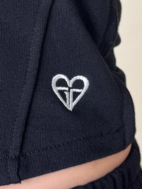 ハートロゴ裏毛ベアトップス