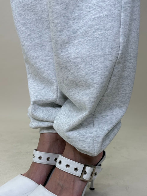 ハートロゴ裏毛パンツ