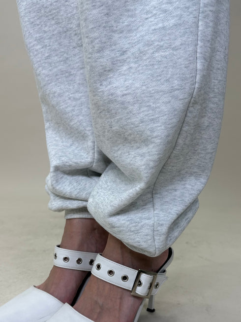 ハートロゴ裏毛パンツ