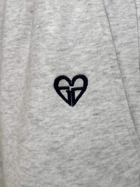 ハートロゴ裏毛パンツ