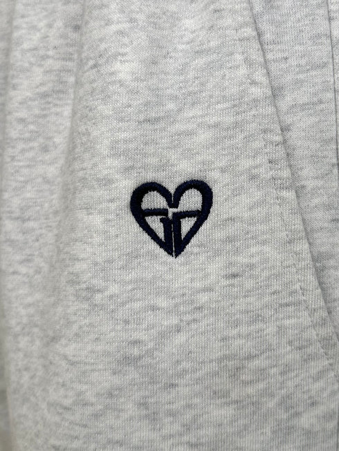 ハートロゴ裏毛パンツ