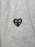 ハートロゴ裏毛パンツ