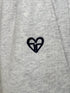 ハートロゴ裏毛パンツ