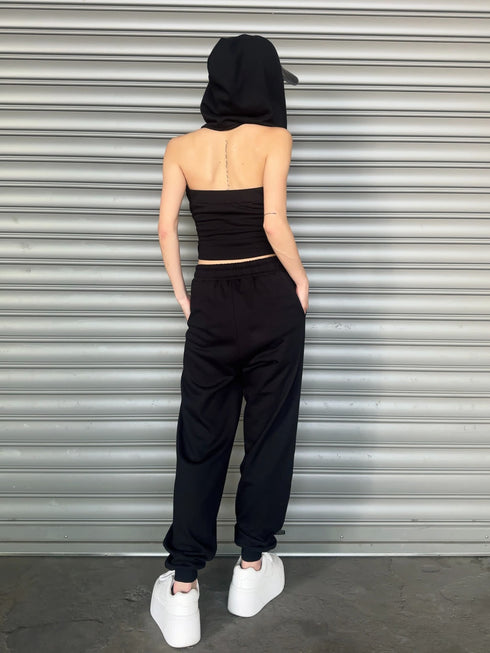 ハートロゴ裏毛パンツ