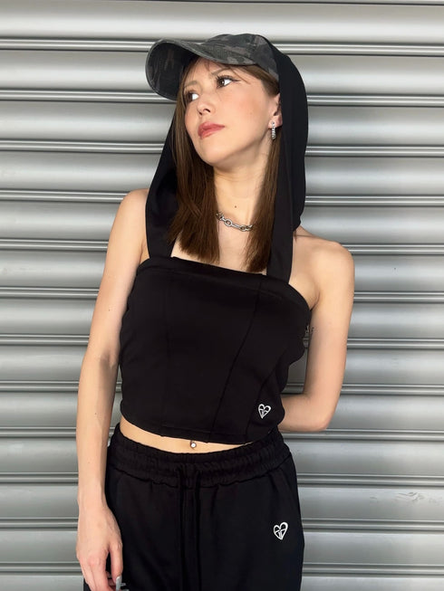 ハートロゴ裏毛ベアトップス