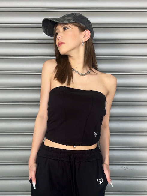 ハートロゴ裏毛ベアトップス