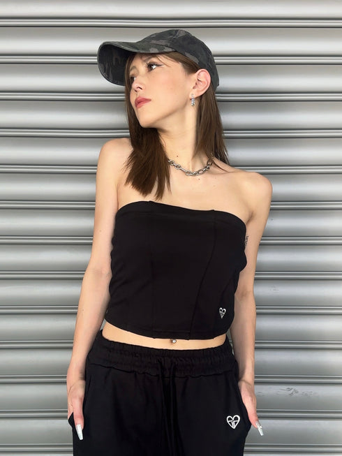 ハートロゴ裏毛ベアトップス