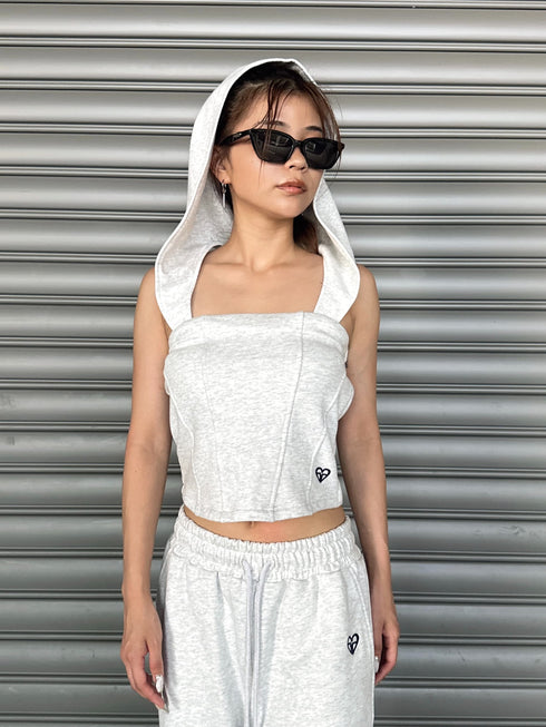 ハートロゴ裏毛ベアトップス