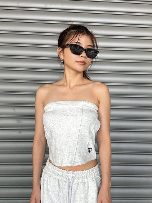 ハートロゴ裏毛ベアトップス