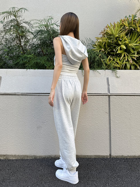 ハートロゴ裏毛パンツ