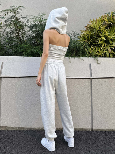 ハートロゴ裏毛パンツ