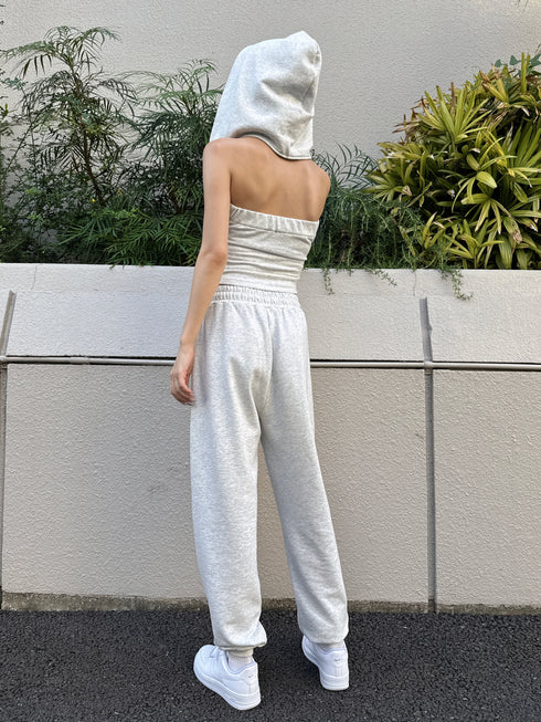 ハートロゴ裏毛パンツ