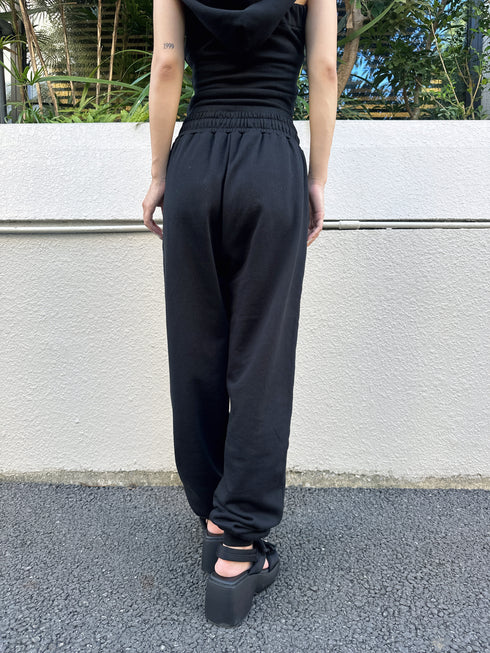 ハートロゴ裏毛パンツ