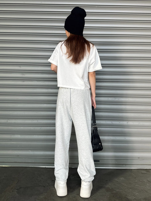 ハートロゴ裏毛パンツ