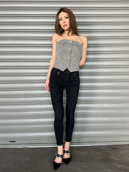 ツイードビスチェ