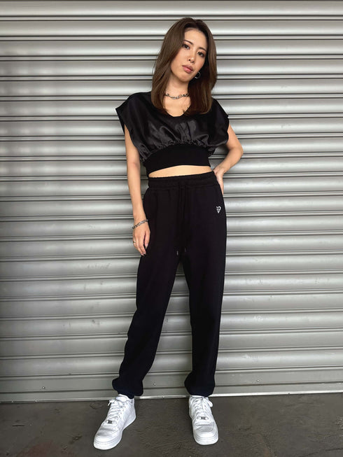 サテンカシュクールトップス