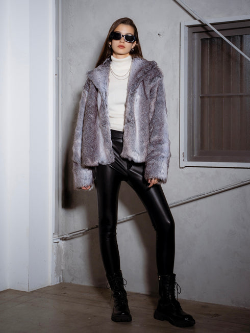 ニュアンスカラーファーコート