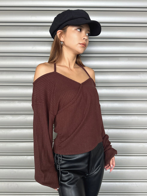 ホルターバストクロストップス