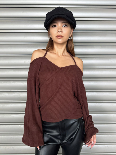 ホルターバストクロストップス