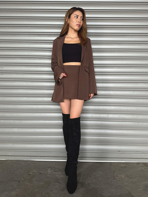 フレアスリーブシングルジャケット