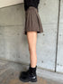 ラップデザインチェックタイトミニスカート
