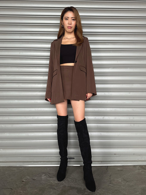 ラップデザインタイトミニスカート