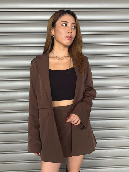 フレアスリーブシングルジャケット