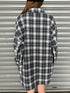 ウォームチェック柄オーバーシャツ