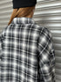 ウォームチェック柄オーバーシャツ