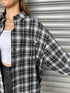 ウォームチェック柄オーバーシャツ
