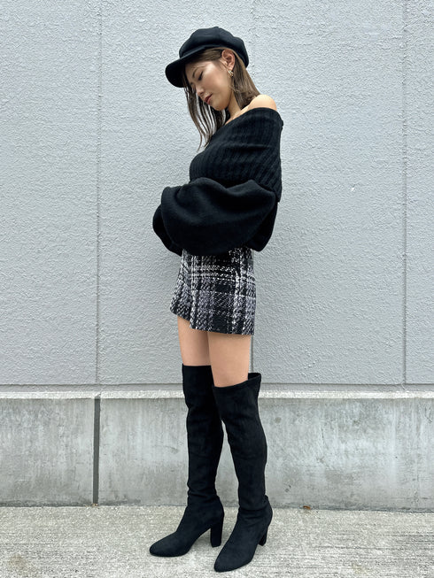 ボリュームオフショルニットトップスⅡ